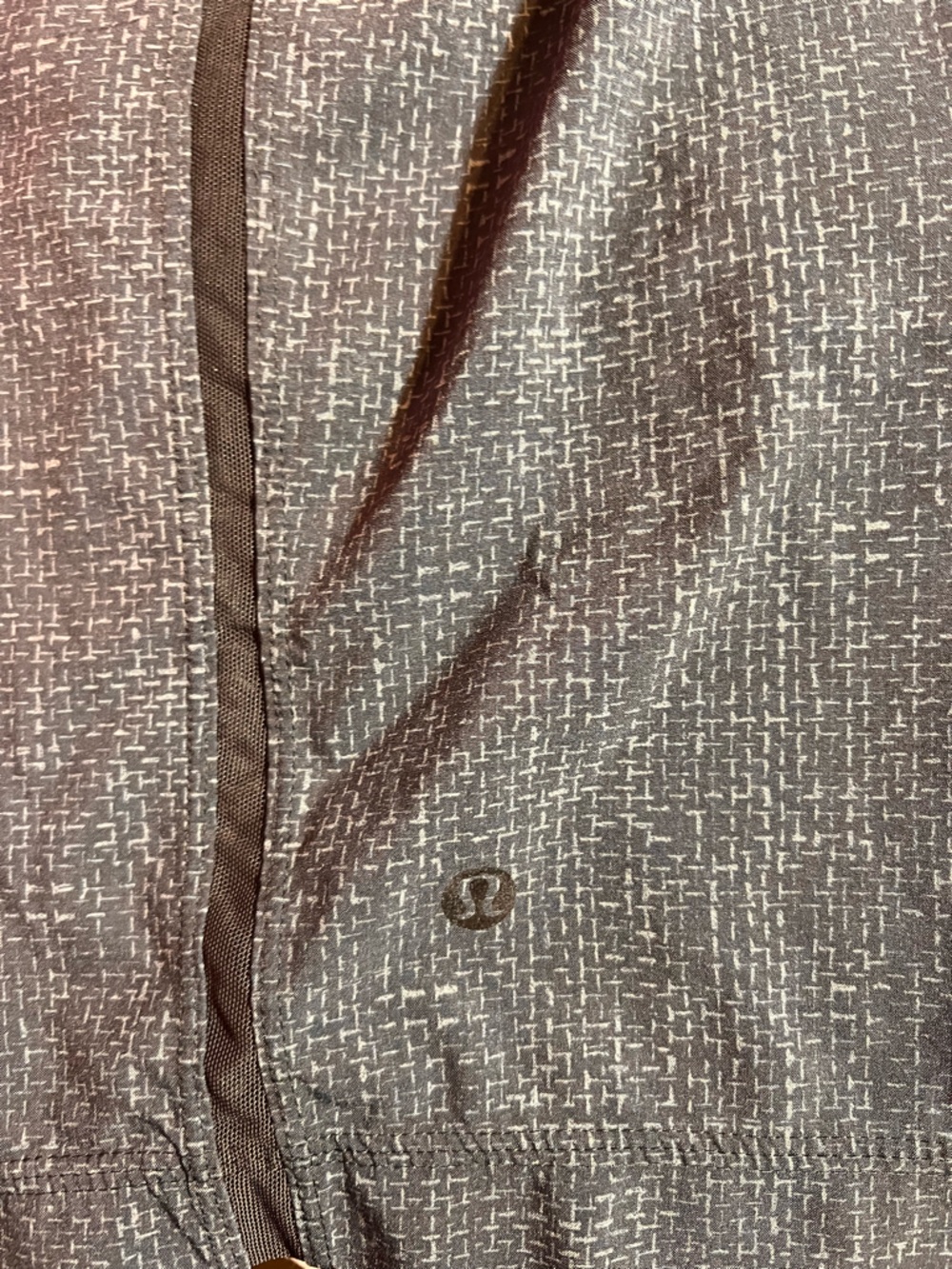 lululemon athletica Men's Pace Breaker Heathered Charcoal Drawstring Shorts - Picture 6 of 9